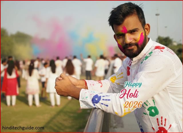 2026 की Holi में Photoshop खत्म! बस Photo Upload करो और AI से बनाओ Viral Holi Image