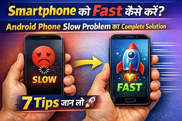 Smartphone को Fast कैसे करें? Android Phone Slow Problem का Complete Solution – 7 Tips जान लो 🚀