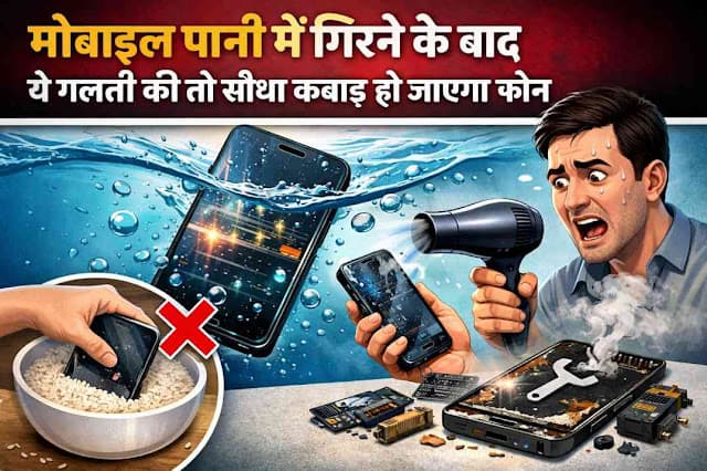 मोबाइल पानी में गिरने के बाद ये गलती की तो सीधा कबाड़ हो जाएगा फोन